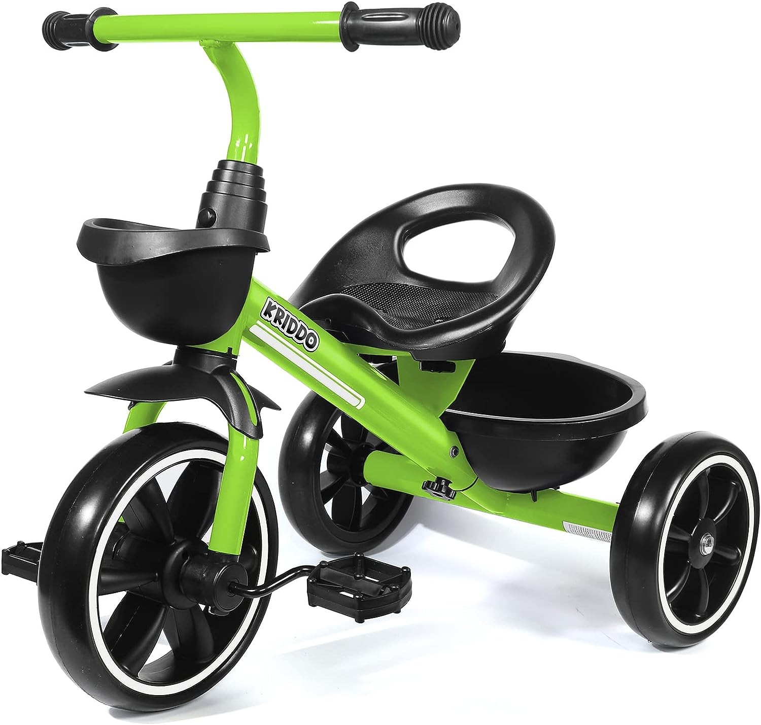 KRIDDO Kids Tricycles for 2-4 Year Olds, Toddler Trike Gift for 24 Months to 4 Years, White